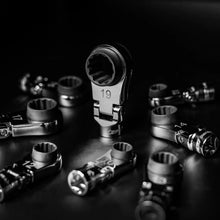 Load image into Gallery viewer, BOXO 8Pc 3/8" Flex-Head Reversible Deep Box Ratcheting Wrench Heads
| Boxo UK Load image into Gallery viewer, BOXO 8Pc 3/8" Flex-Head Reversible Deep Box Ratcheting Wrench Heads
| Boxo UK