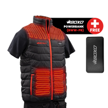 Load image into Gallery viewer, BOXO WorkWear Heated Body Warmer & Powerbank Package
| Boxo UK Load image into Gallery viewer, BOXO WorkWear Heated Body Warmer & Powerbank Package
| Boxo UK