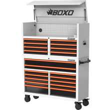 Load image into Gallery viewer, BOXO 53" 20 Drawer Toolbox Stack with Drawer Trim Pack - White Body with Trim Colour Options
| Boxo UK Load image into Gallery viewer, BOXO 53" 20 Drawer Toolbox Stack with Drawer Trim Pack - White Body with Trim Colour Options
| Boxo UK