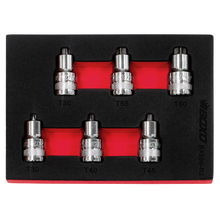 Load image into Gallery viewer, BOXO 6Pc 1/2" Torx Super Stubby Bit Socket Set
 | Boxo UK