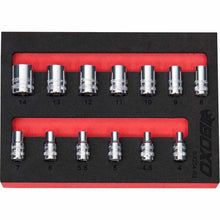 Load image into Gallery viewer, BOXO 13Pc 1/4" 12PT Socket Set (4mm to 14mm)
 | Boxo UK