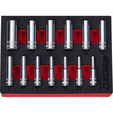 Load image into Gallery viewer, BOXO 13Pc 1/4" 12PT Deep Socket Set (4mm to 14mm)
 | Boxo UK