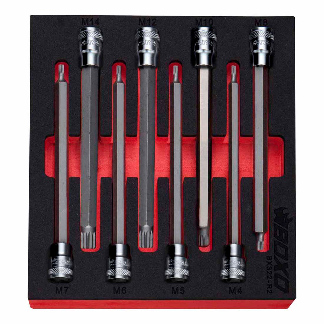 BOXO 8Pc 3/8" Long Spline Socket Set | Boxo UK