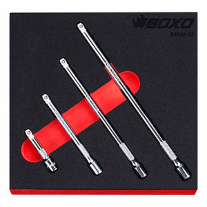 BOXO 4Pc 1/4" Wobble Extension Set