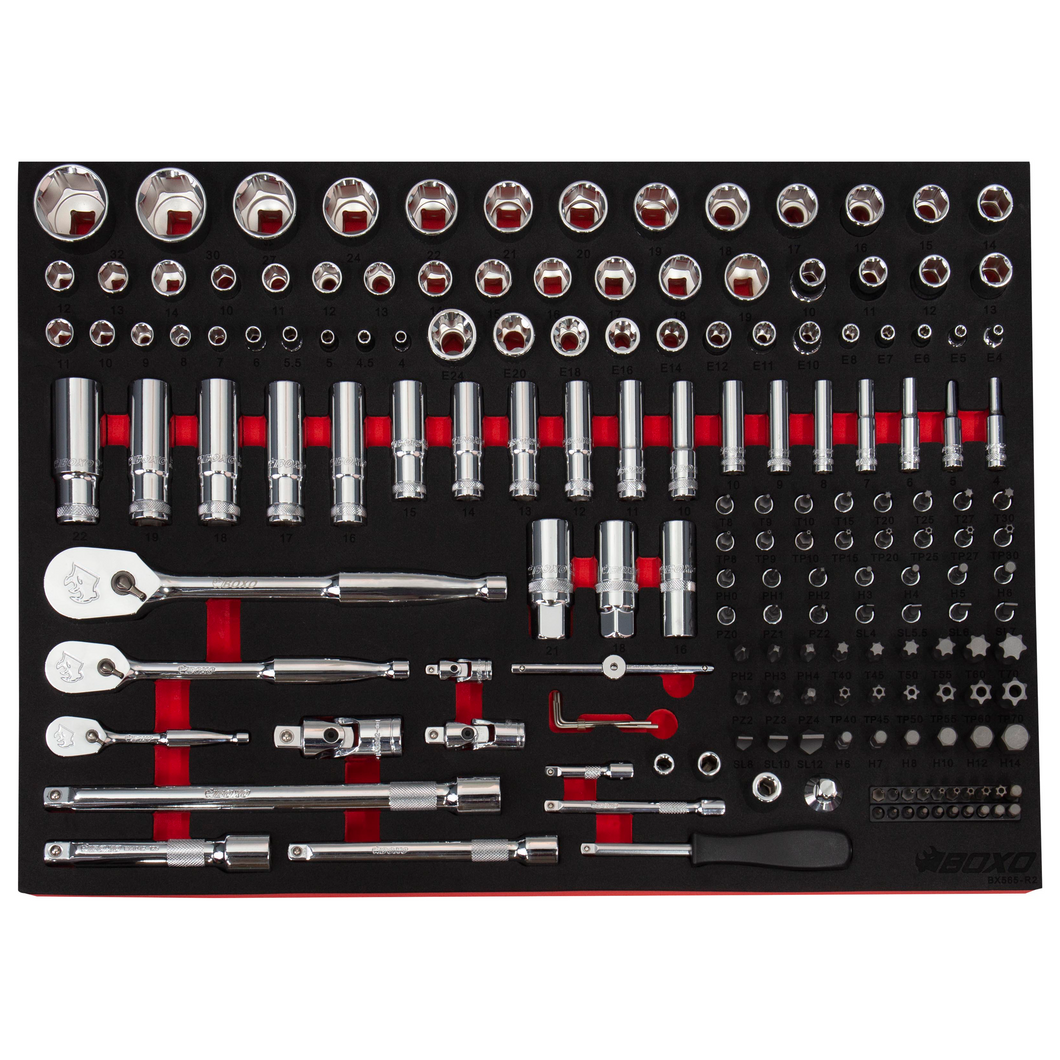 BOXO 171Pc 1/4", 3/8"& 1/2" Master Socket Set | Boxo UK