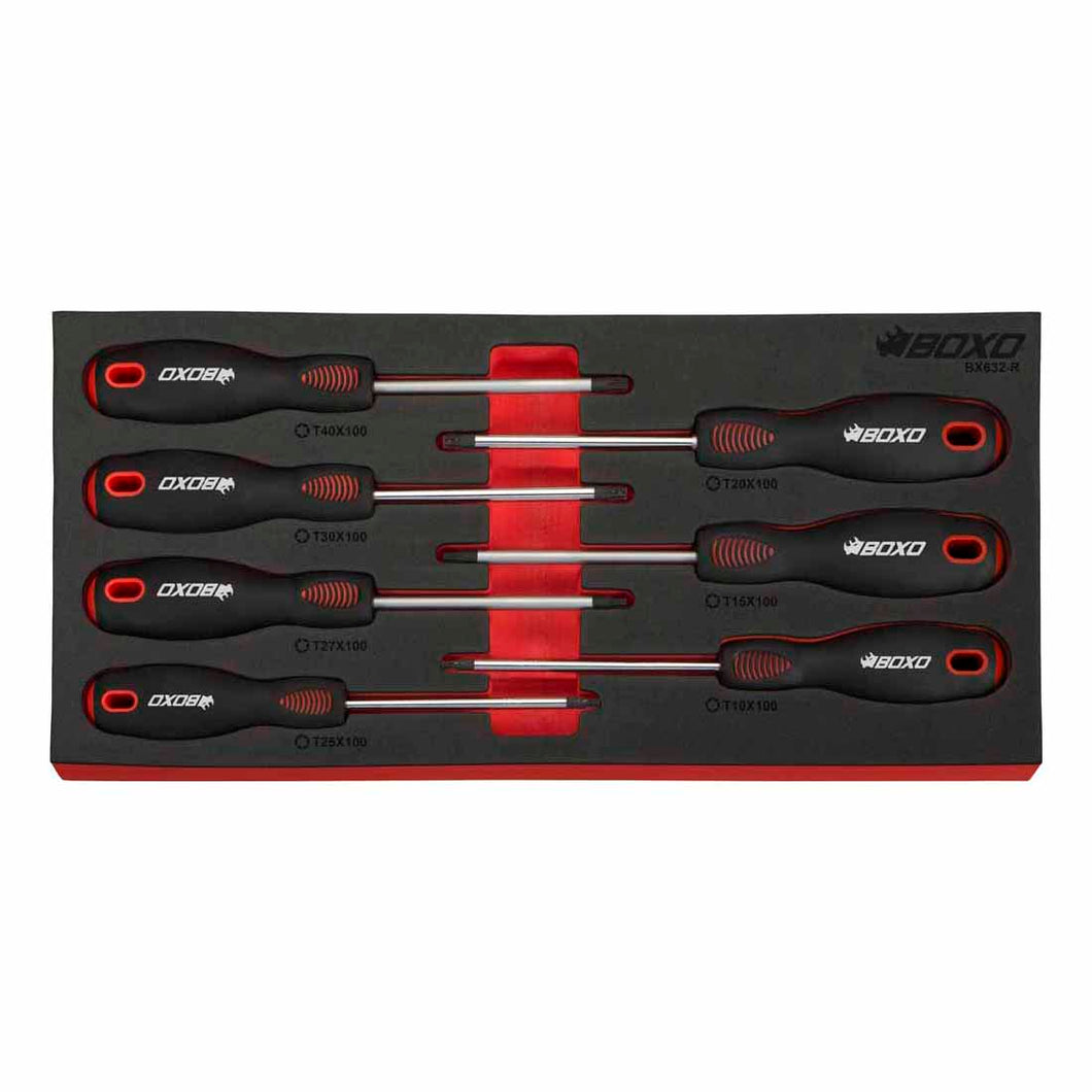 BOXO 7Pc Torx Screwdriver Set In EVA Foam | Boxo UK