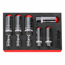 Load image into Gallery viewer, BOXO 6Pc 3/8&quot; 12Pt Thin Wall &amp; Magnetic Swivel Spark Plug Set
 | Boxo UK