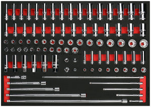 BOXO 93Pc 1/4" & 3/8" Master Socket Set