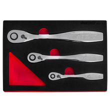 Load image into Gallery viewer, 3Pc 120T Slim Head Ratchet Set Push Button Release
 | Boxo UK