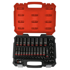 BOXO 40Pc 3/8" Master Impact Socket Set