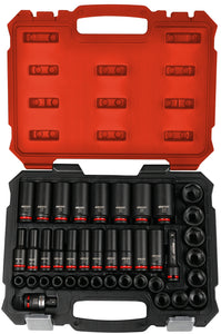 BOXO 40Pc 3/8" Master Impact Socket Set