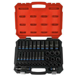 BOXO 40Pc 1/2" Master Impact Socket Set