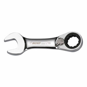 BOXO Stubby Reversible Ratcheting Spanner - Sizes 10mm to 19mm