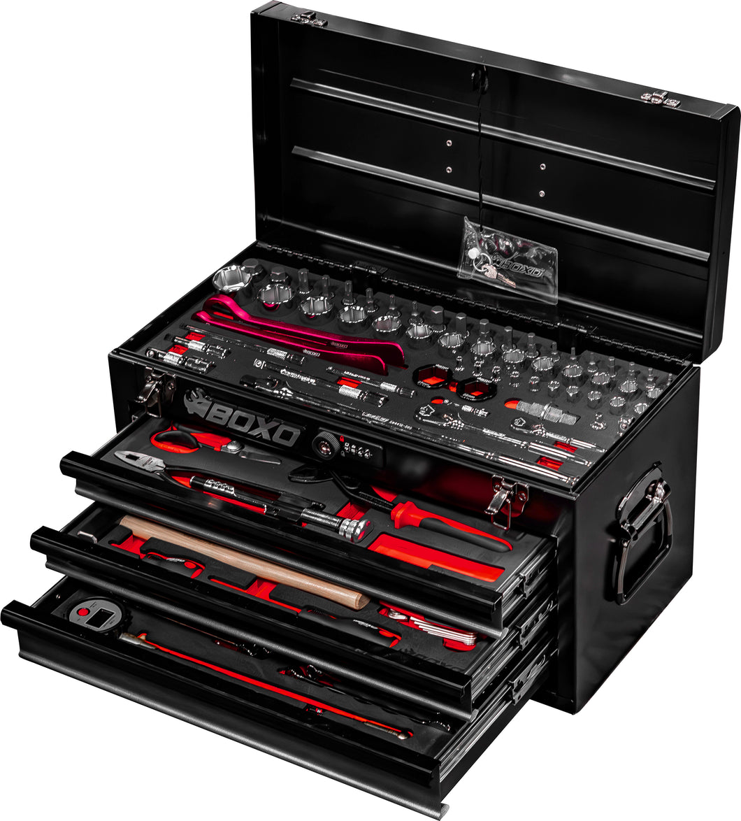 BOXO Moto 3 Drawer Carry Box & Tool Set | Boxo UK