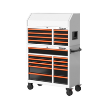Load image into Gallery viewer, BOXO 41" 19 Drawer Toolbox Stack with Drawer Trim Pack - White Body with Coloured Trim Pack
 | Boxo UK