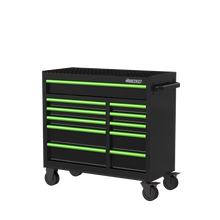 Load image into Gallery viewer, BOXO 41" 11 Drawer Roll Cabinet with Drawer Trim Pack - Black Body with Coloured Trim Pack
 | Boxo UK