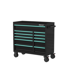 Load image into Gallery viewer, BOXO 41" 11 Drawer Roll Cabinet with Drawer Trim Pack - Black Body with Coloured Trim Pack
 | Boxo UK