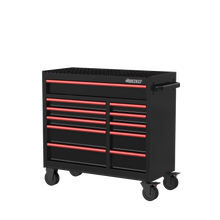 Load image into Gallery viewer, BOXO 41" 11 Drawer Roll Cabinet with Drawer Trim Pack - Black Body with Coloured Trim Pack
 | Boxo UK