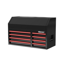 Load image into Gallery viewer, BOXO 41" 8 Drawer Top Box with Drawer Trim Pack - Black Body with Coloured Trim Pack
 | Boxo UK