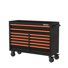 Load image into Gallery viewer, BOXO 53" 12 Drawer Roll Cabinet with Drawer Trim Pack - Black Body with Trim Colour Options
 | Boxo UK