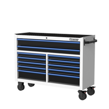 Load image into Gallery viewer, BOXO 53" 12 Drawer Roll Cabinet with Drawer Trim Pack - White Body with Trim Colour Options
 | Boxo UK