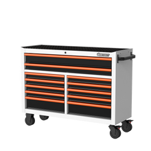 Load image into Gallery viewer, BOXO 53" 12 Drawer Roll Cabinet with Drawer Trim Pack - White Body with Trim Colour Options
 | Boxo UK