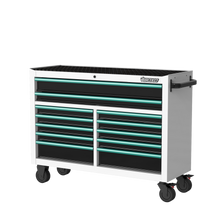 Load image into Gallery viewer, BOXO 53" 12 Drawer Roll Cabinet with Drawer Trim Pack - White Body with Trim Colour Options
 | Boxo UK