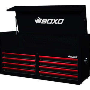 BOXO 53" 8 Drawer Top Box with Drawer Trim Pack - Black Body with Trim Colour Options