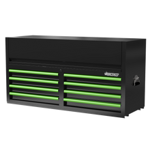 Load image into Gallery viewer, BOXO 53" 8 Drawer Top Box with Drawer Trim Pack - Black Body with Trim Colour Options
 | Boxo UK