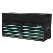 Load image into Gallery viewer, BOXO 53" 8 Drawer Top Box with Drawer Trim Pack - Black Body with Trim Colour Options
 | Boxo UK