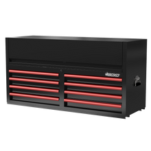 Load image into Gallery viewer, BOXO 53" 8 Drawer Top Box with Drawer Trim Pack - Black Body with Trim Colour Options
 | Boxo UK