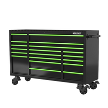 Load image into Gallery viewer, BOXO 72" 19 Drawer Triple Bank Roll Cabinet with Drawer Trim Pack - Black Body &amp; Trim Colour Options
 | Boxo UK