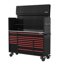 Load image into Gallery viewer, BOXO 72" 19 Drawer Toolbox Stack with Drawer Trim Pack - Black Body &amp; Trim Colour Options
 | Boxo UK