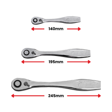Load image into Gallery viewer, 3Pc 120T Slim Head Ratchet Set Push Button Release
 | Boxo UK