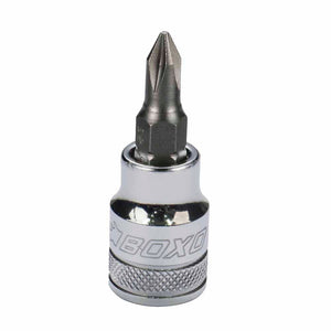 BOXO 3/8" Phillips Bit Sockets - Sizes PH1 to PH3)