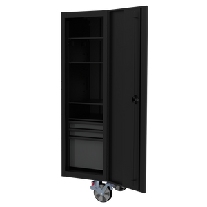 BOXO Full Height Side Locker for BOXO 72" Toolbox Stack - Black