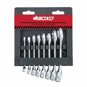 BOXO 8Pc Stubby Combination Spanner Set (8mm to 19mm)