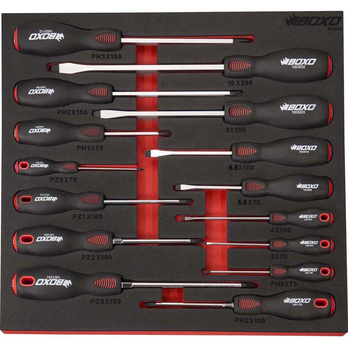 15Pce Screwdriver Set In EVA Foam-Boxo-Equipment | Boxo UK