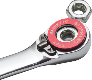 BOXO 100T Ratcheting Combination Spanners with Magnetic Stop Ring - Sizes 8mm to 19mm