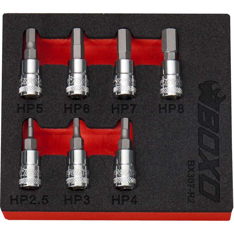 BOXO 7Pc 1/4" Tamperproof Hex Bit Socket Set | Boxo UK