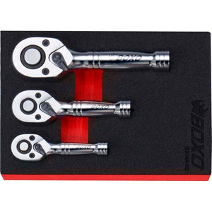 1/4" 3/8" 1/2" Stubby ratchet set-Boxo-Equipment