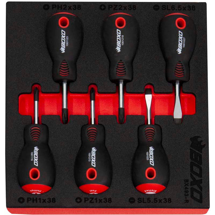 6Pc Stubby Screwdriver Set-Boxo-Equipment | Boxo UK