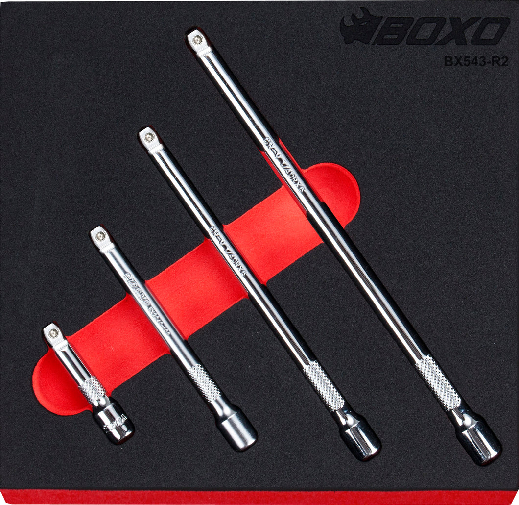 BOXO 4Pc 1/4" Wobble Extension Set | Boxo UK