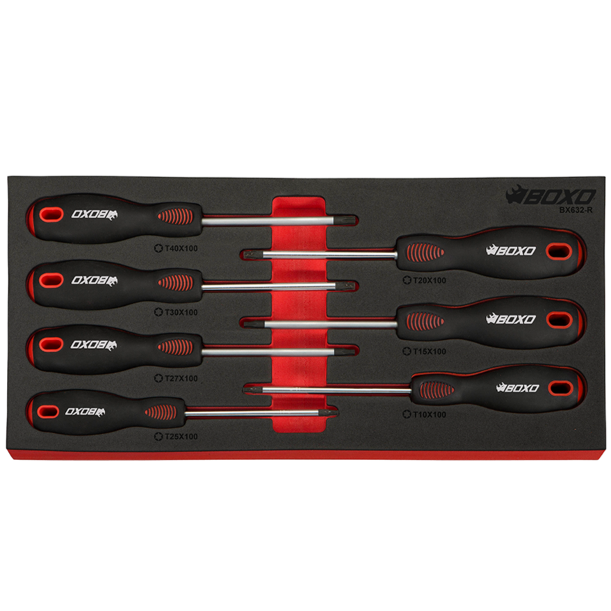 BOXO 7Pc Torx Screwdriver Set In EVA Foam | Boxo UK