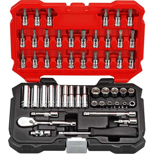 52PC 1/4" SOCKET &BIT SET-Boxo-Equipment