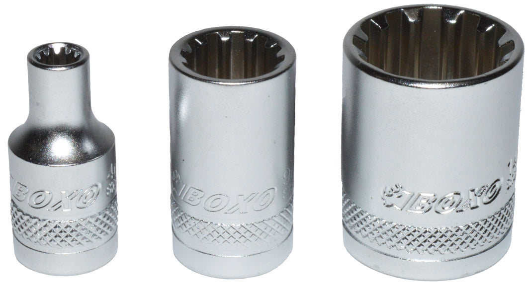 BOXO 1/4" MULTIfix Socket - Sizes 4mm to 14mm | Boxo UK