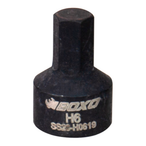 BOXO 1/4" Low Profile Impact Hex Bit Socket - Sizes H4 to H8