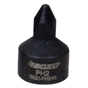 BOXO 1/4" Low Profile Impact Phillips Bit Socket - Sizes PH1 to PH2