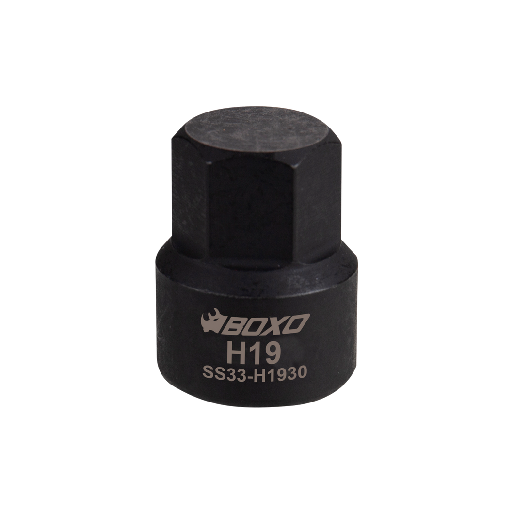 BOXO 3/8" Low Profile Impact Hex Bit Socket - Sizes H12 to H19 | Boxo UK